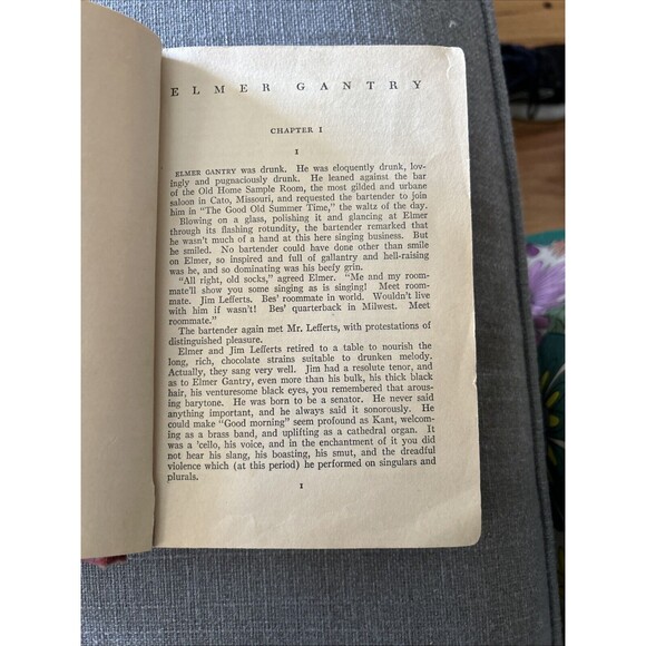 Elmer Gantry Sinclair Lewis HC 1927 Harcourt Brace 1st Edition Red Rare - Picture 12 of 14